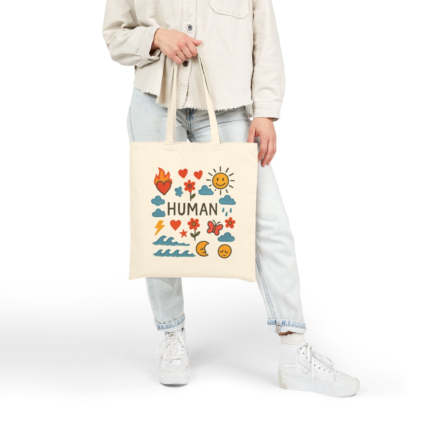 "This is HUMAN" Tote Bag