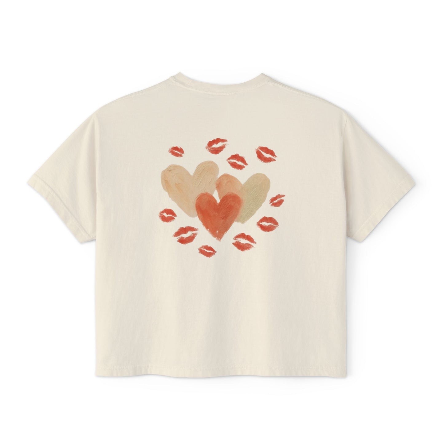 "Just Kisses" Boxy Tee