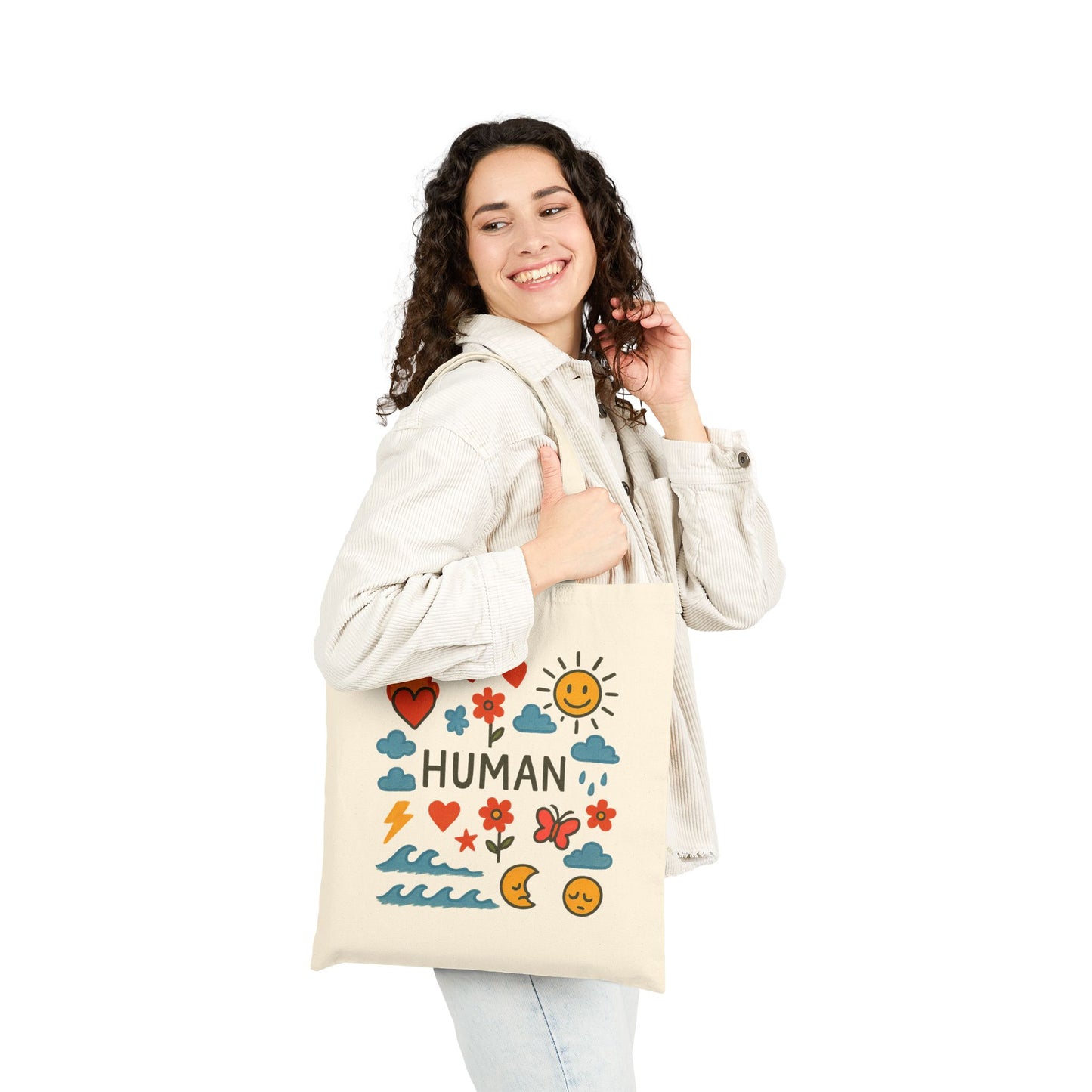 "This is HUMAN" Tote Bag