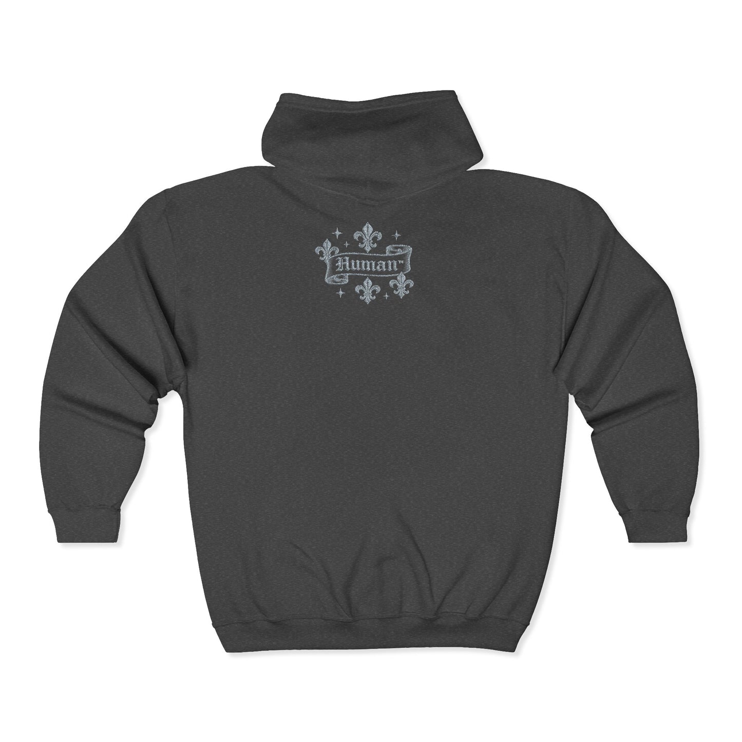 "Darkness" Zip-Up Hoodie - Embroidery