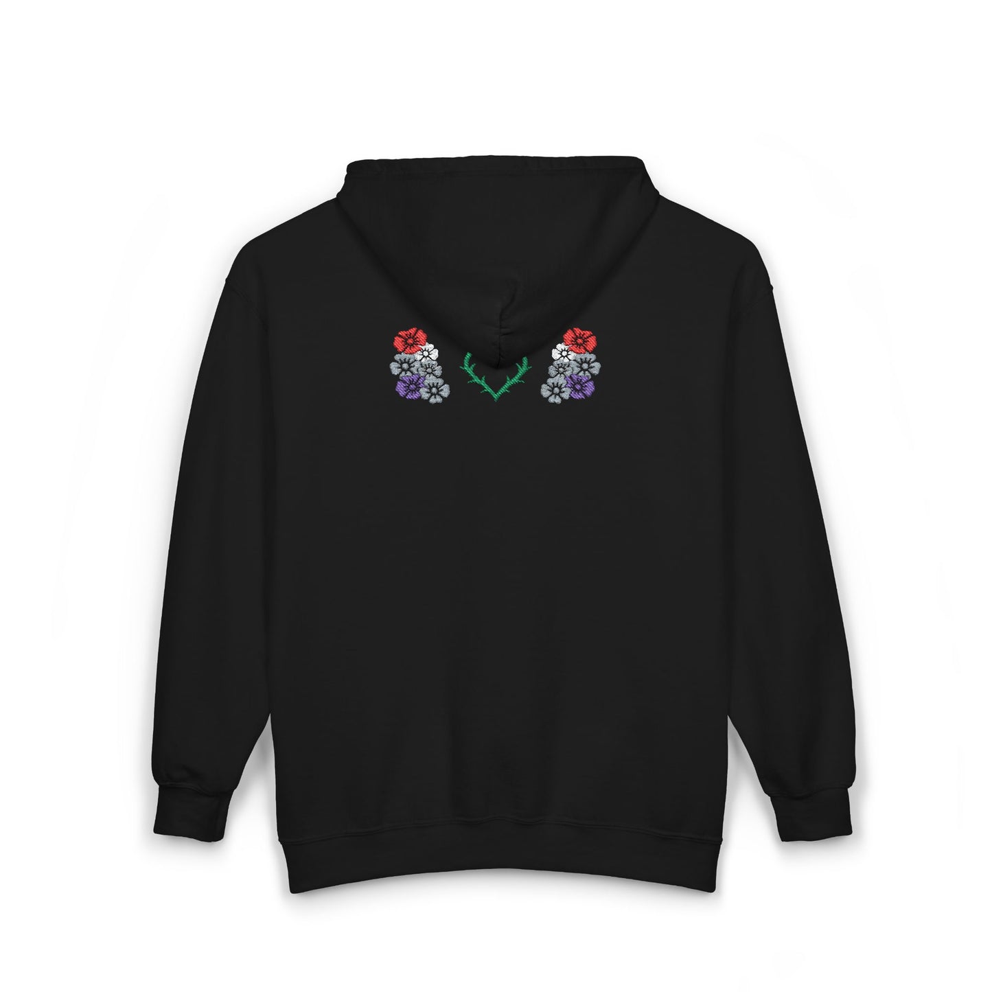 "Thorns" Zip-Up Hoodie - Embroidery