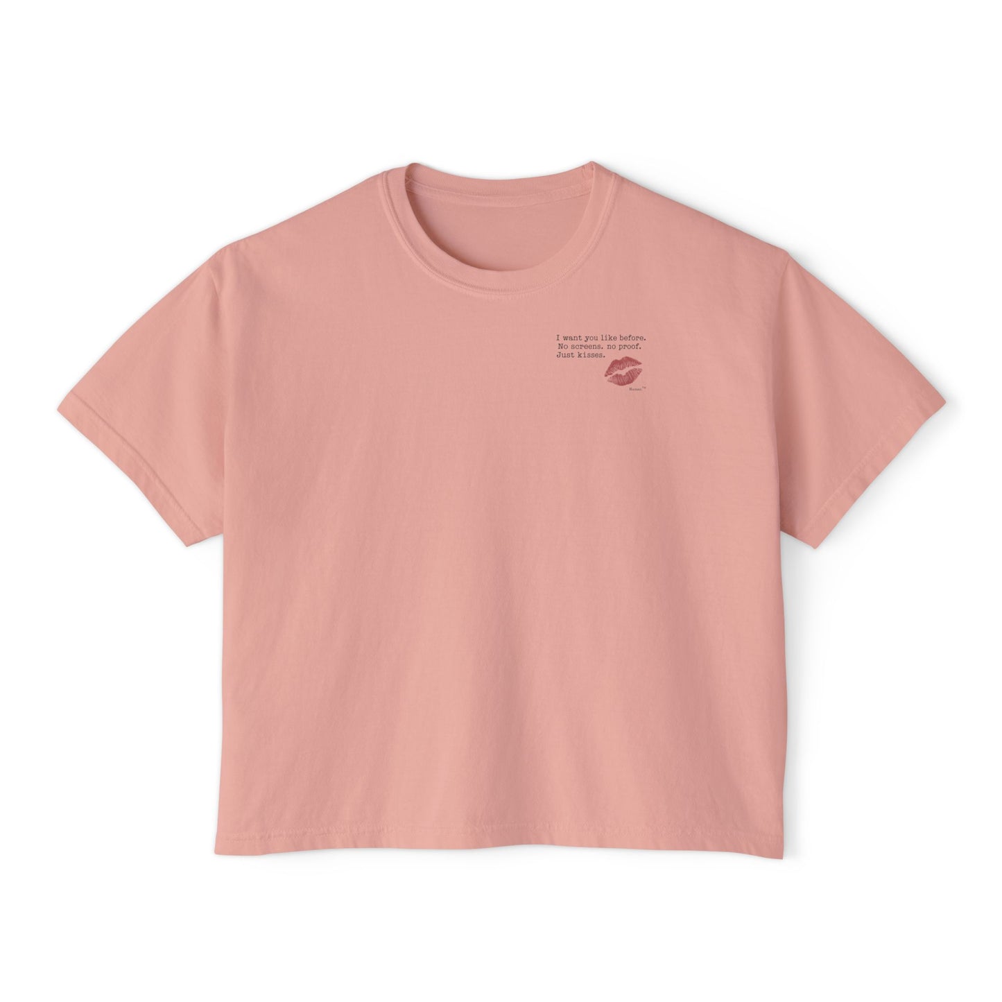"Just Kisses" Boxy Tee