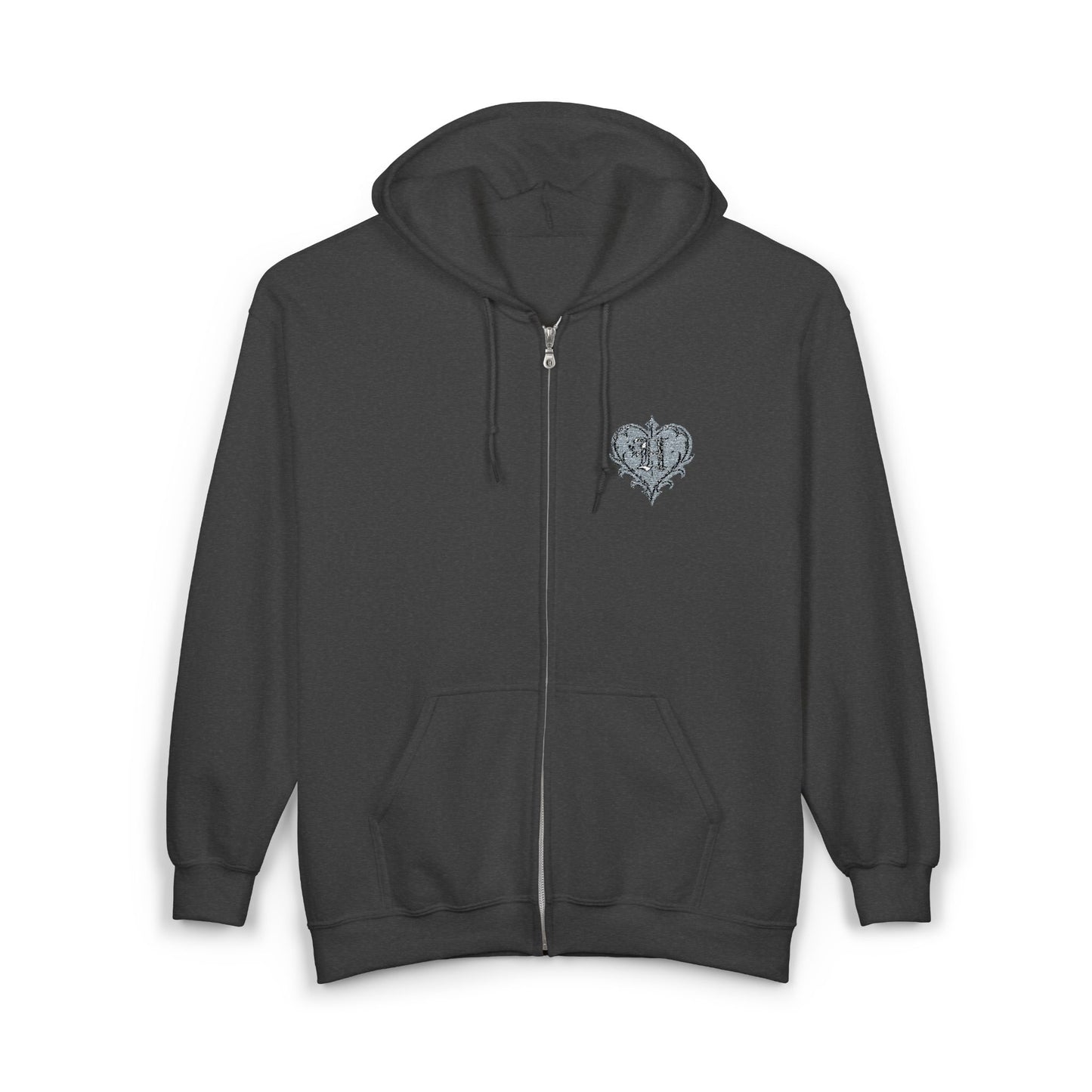 "Darkness" Zip-Up Hoodie - Embroidery