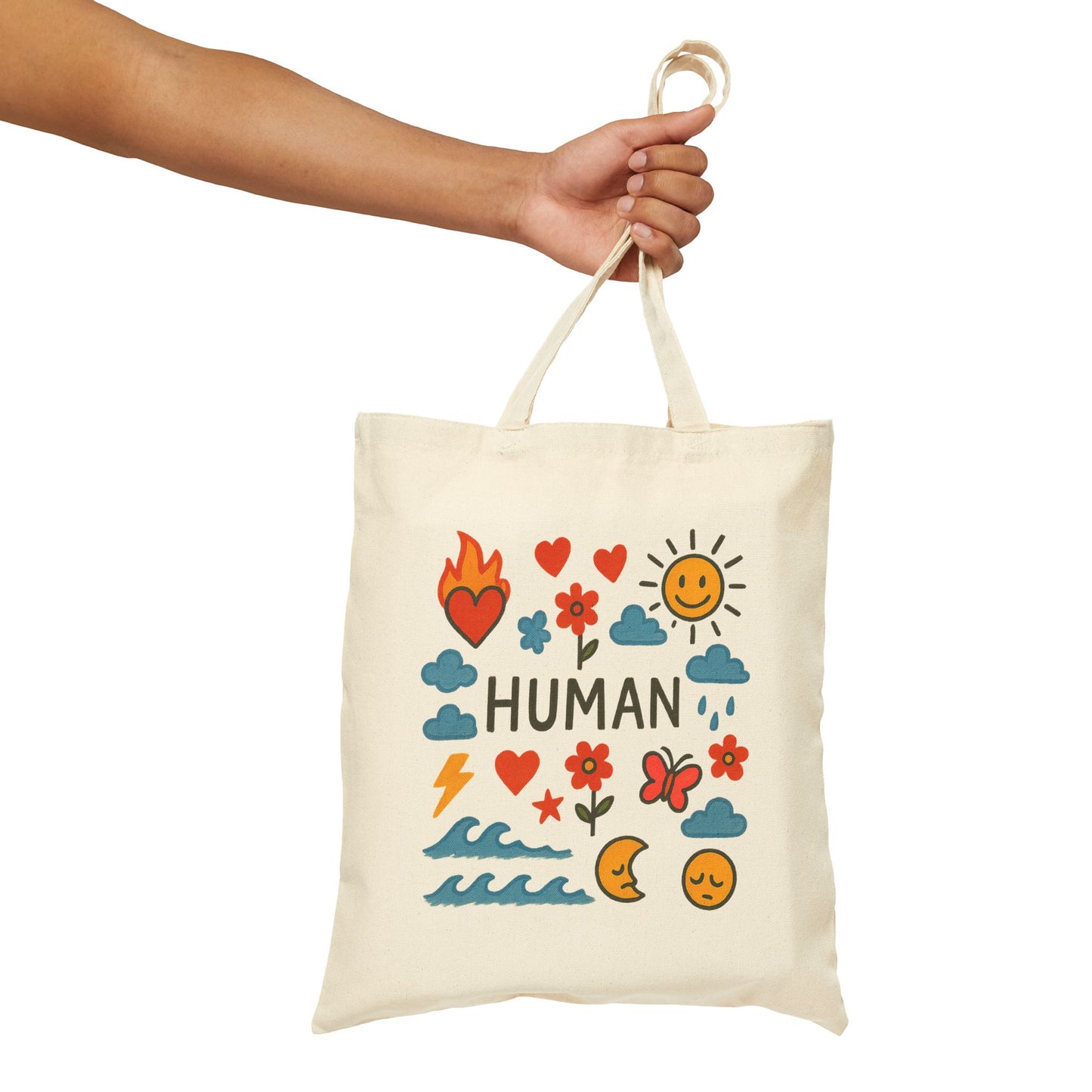 "This is HUMAN" Tote Bag