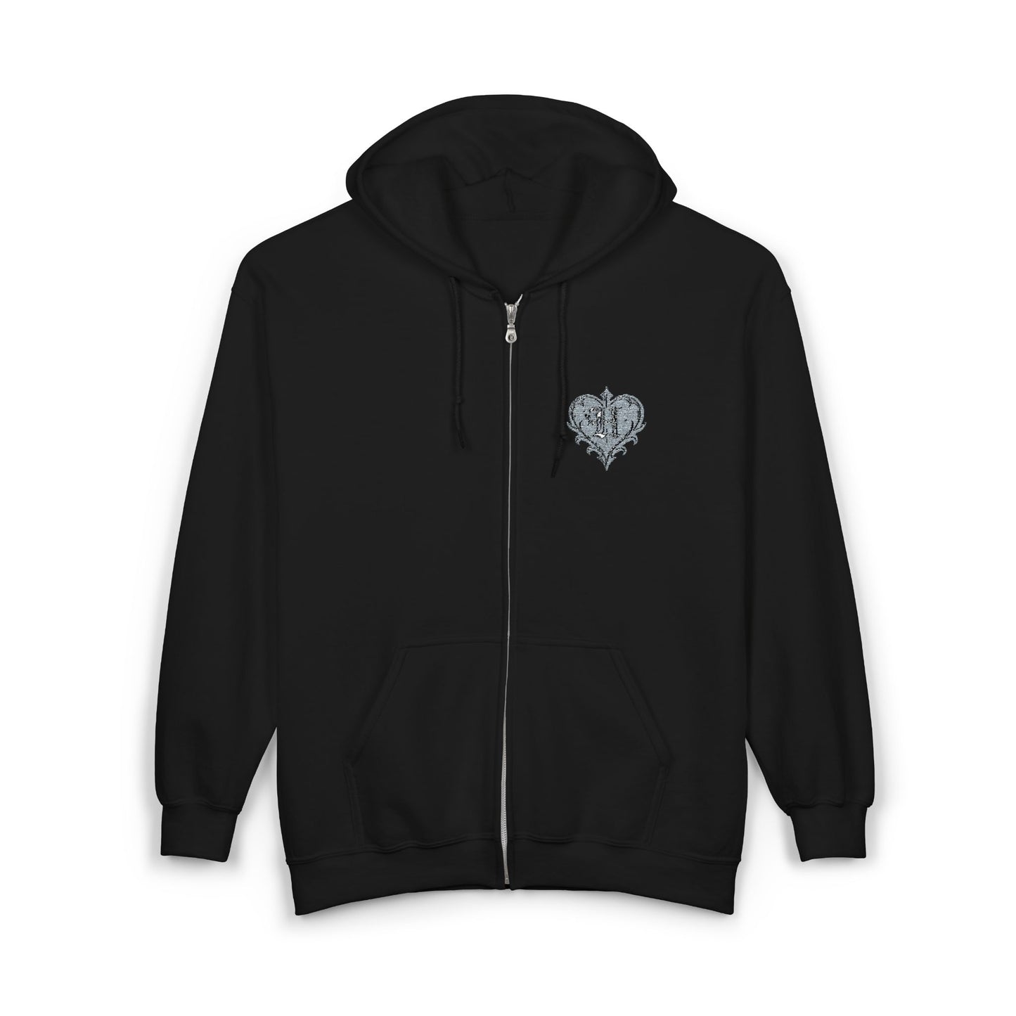 "Darkness" Zip-Up Hoodie - Embroidery
