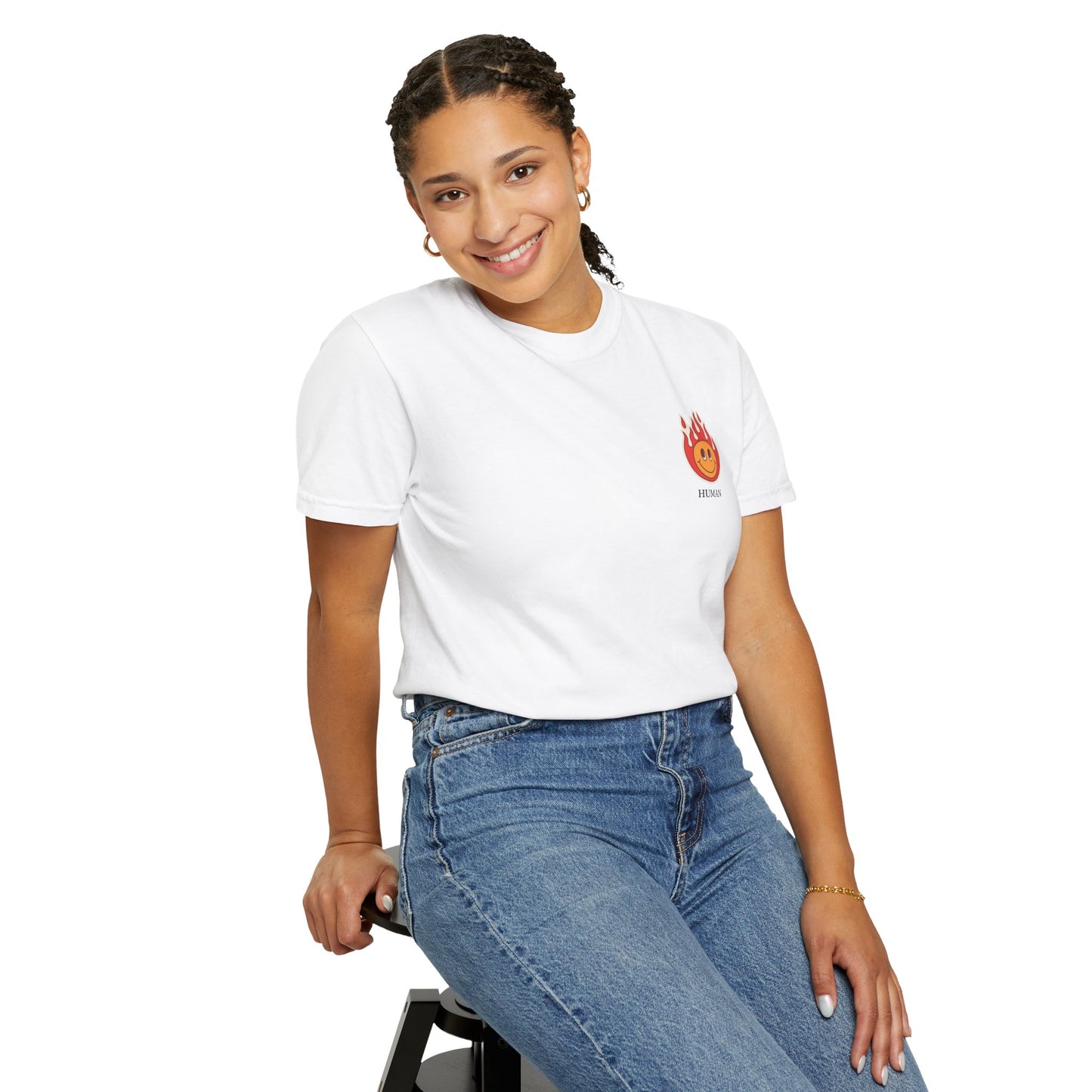 "Happily on fire" Tee - Vintage