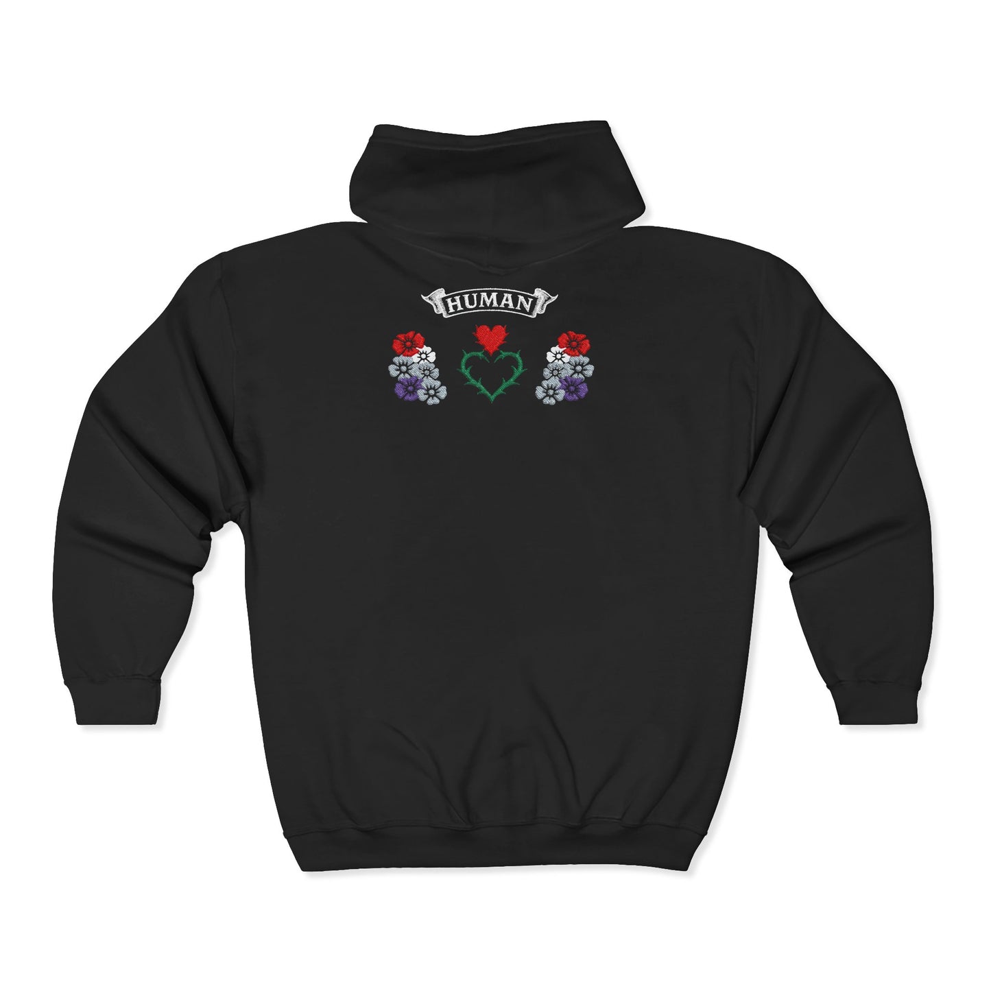 "Thorns" Zip-Up Hoodie - Embroidery