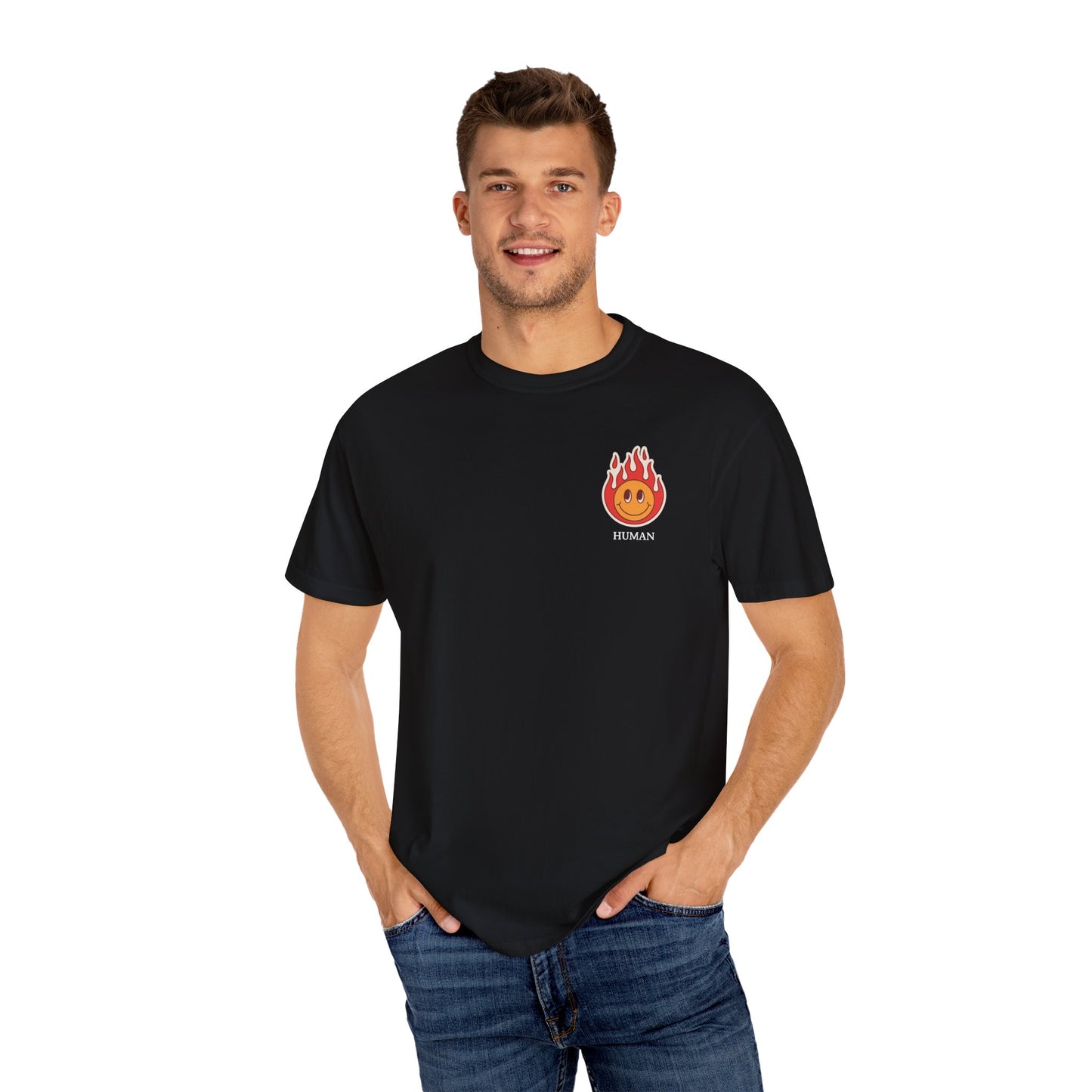 "Happily on fire" Tee - Vintage