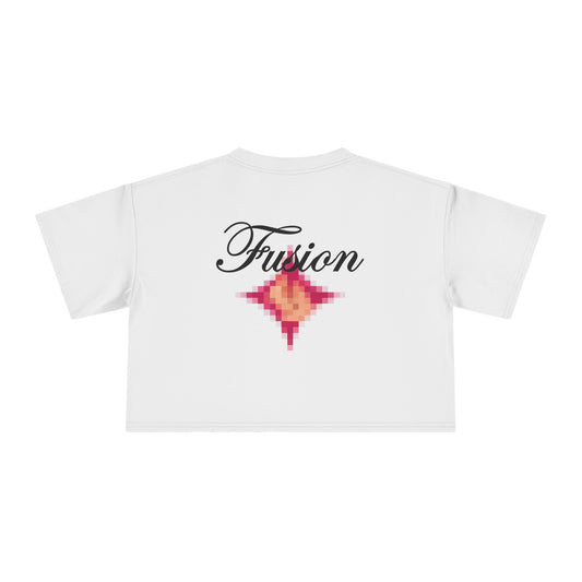 "Fusion" Crop Tee
