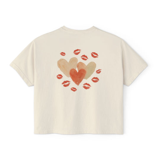"Just Kisses" Boxy Tee