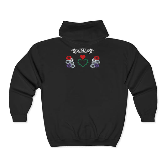 "Thorns" Zip-Up Hoodie - Embroidery