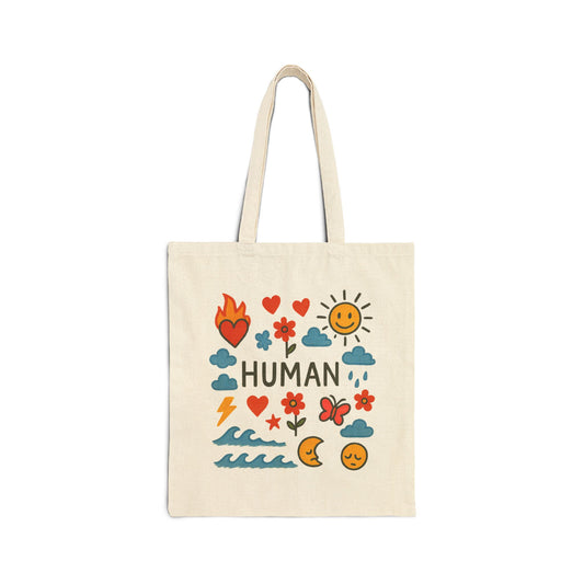 "This is HUMAN" Tote Bag