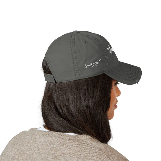"Scars" Distressed Hat - Embroidery